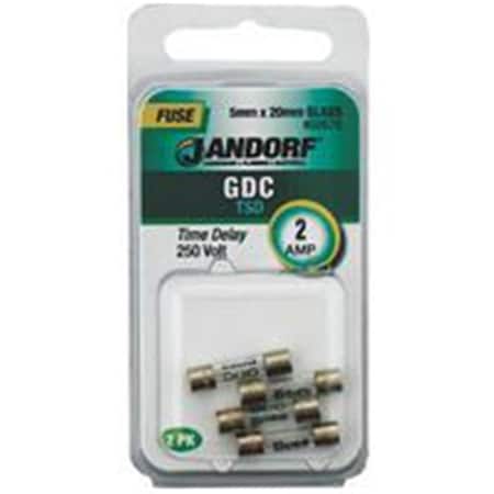 Jandorf Medium-Voltage Fuse, 2A, Time-Delay, Cylindrical 3398377